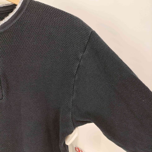 クッシュマン CUSHMAN ヘンリーネック L/S サーマル Tシャツ メンズ import:L