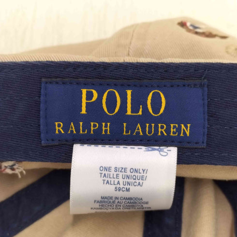 ポロラルフローレン POLO RALPH LAUREN マルチ刺繍 キャップ シグネチャーポニーキャップ レディース 59cm