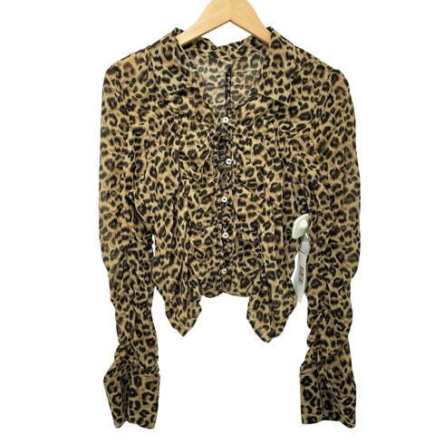 レイビームス Ray BEAMS 25SS レオパードシャーリング ブラウス レディース