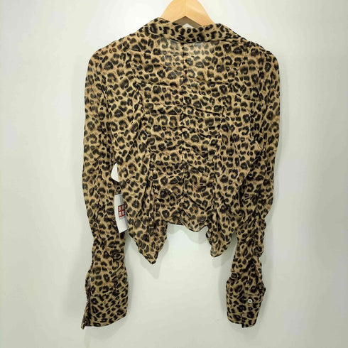 レイビームス Ray BEAMS 25SS レオパードシャーリング ブラウス レディース