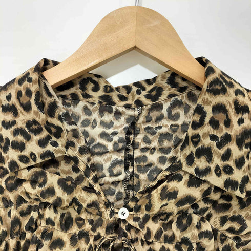 レイビームス Ray BEAMS 25SS レオパードシャーリング ブラウス レディース