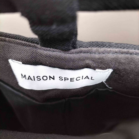 メゾンスペシャル MAISON SPECIAL ナローベルトランダムタックパンツ レディース JPN:36