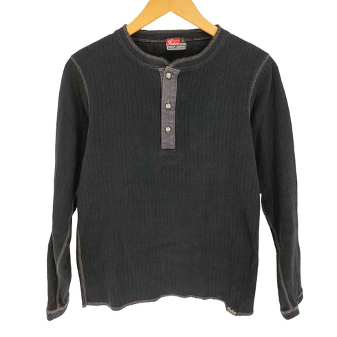 Indian Motorcycle ヘンリーネック リブ L/S Tシャツ メンズ import:L