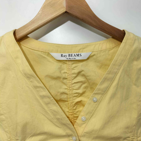 レイビームス Ray BEAMS 24SS ドロスト ギャザー Vネック ブラウス レディース JPN:1