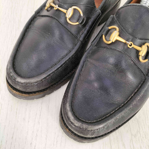 グッチ GUCCI ホースビット レザー ローファー レディース 37 1/2