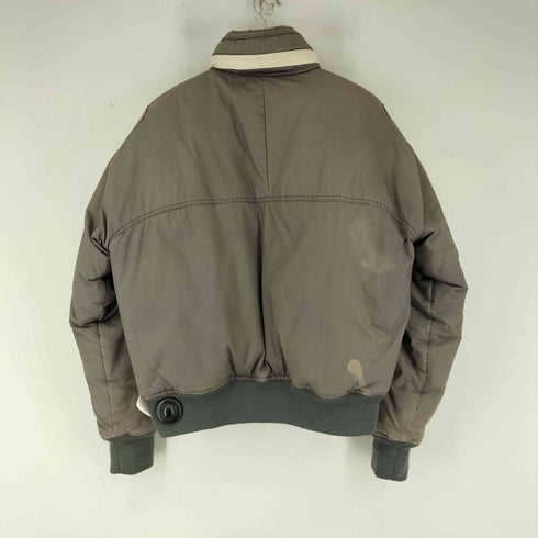 ノーティカ NAUTICA 90S エルボーレザーパパッチデザイン ダウンジャケット メンズ import:XL