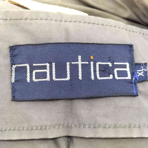 ノーティカ NAUTICA 90S エルボーレザーパパッチデザイン ダウンジャケット メンズ import:XL