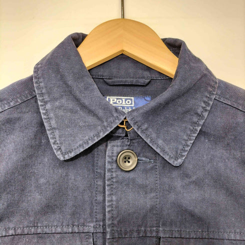ポロバイラルフローレン Polo by RALPH LAUREN 90s コットンリネン ハンティングジャケット カバーオール メンズ import:M