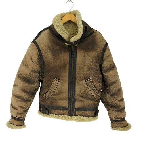 COMBAT CLOTHING 90‐00S B-3 AIR FORCE JACKET ムートン フライトジャケット メンズ import:M