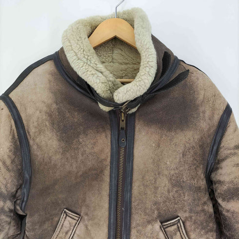 COMBAT CLOTHING 90‐00S B-3 AIR FORCE JACKET ムートン フライトジャケット メンズ import:M