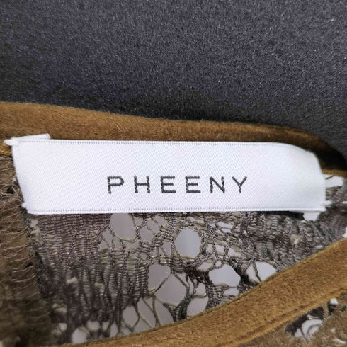 フィーニー PHEENY レース ベルベットブラウス レディース FREE