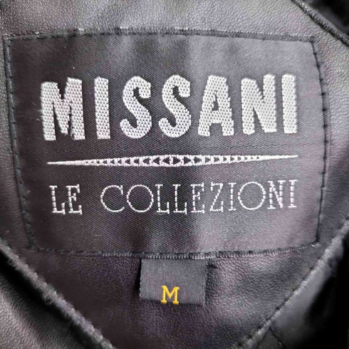 MISSANI 裏地キルティング レザーコート メンズ import:M
