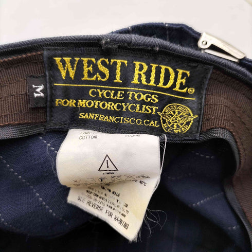 WEST RIDE ウォバッシユストライプ メカニックキャップ メンズ M