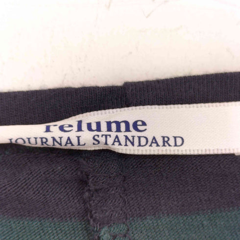 ジャーナルスタンダードレリューム JOURNAL STANDARD relume レーヨン混ボーダーワンピース レディース F