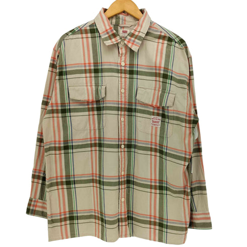 リーバイス Levis LOOSE ボックスシルエット タータンチェック ネルシャツ L/S シャツ メンズ import:S