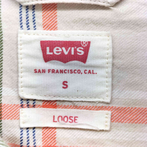 リーバイス Levis LOOSE ボックスシルエット タータンチェック ネルシャツ L/S シャツ メンズ import:S