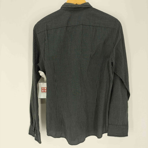 シーケーカルバンクライン ck Calvin Klein シアサッカー ストライプ レギュラーカラー シャツ メンズ import:M