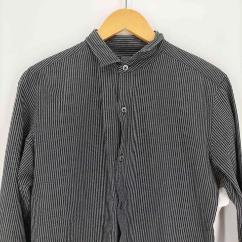 シーケーカルバンクライン ck Calvin Klein シアサッカー ストライプ レギュラーカラー シャツ メンズ import:M