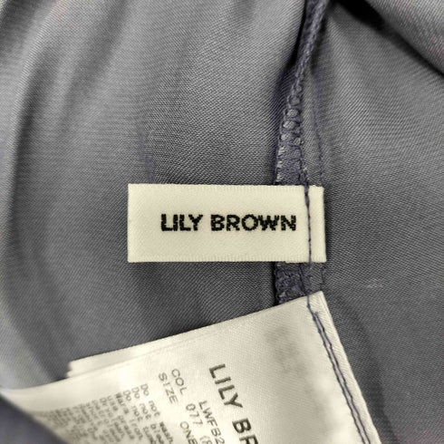 リリーブラウン Lily Brown 23SS スクエアカラーフリルブラウス レディース ONE SIZE