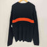 ギャップ Gap 00S OLD クルーネック ケーブル編み.バイカラー ライン コットン ニット メンズ import:L