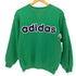 アディダス adidas 80S デサント製 Reverse Weave型 クルーネック スウェット レディース import:M