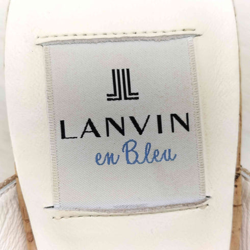 ランバンオンブルー LANVIN en Bleu リボンモチーフミュール レディース 24