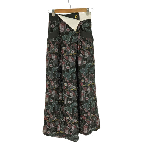 マメクロゴウチ Mame Kurogouchi Floral Cut Jacquard pants レディース JPN:1