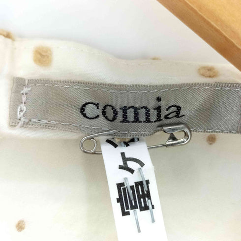 COMIA ノースリーブドットブラウス レディース