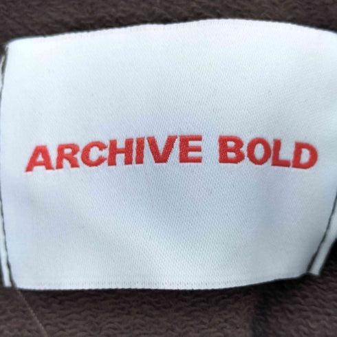 ARCHIVE BOLD 939ロゴプリント クロップド丈 パーカー レディース FREE
