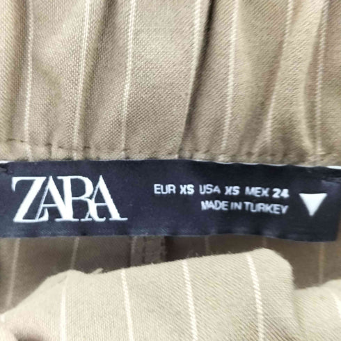 ザラ ZARA PINSTRIPE TROUSERS WITH BOXER DETAIL レディース JPN:XS