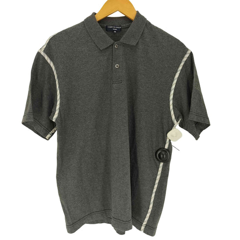コムデギャルソンオム COMME des GARCONS HOMME 05年製 ストライプ ライン 切替 ショートスリーブポロシャツ メンズ JPN:M