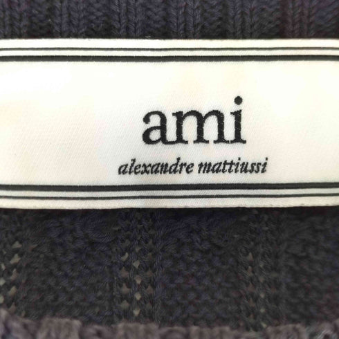 アミアレクサンドルマテュッシ AMI ALEXANDRE MATTIUSSI コットン サマー ケーブルニット メンズ