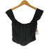 MIAOU プリーツオフショルトップス レディース import:XS