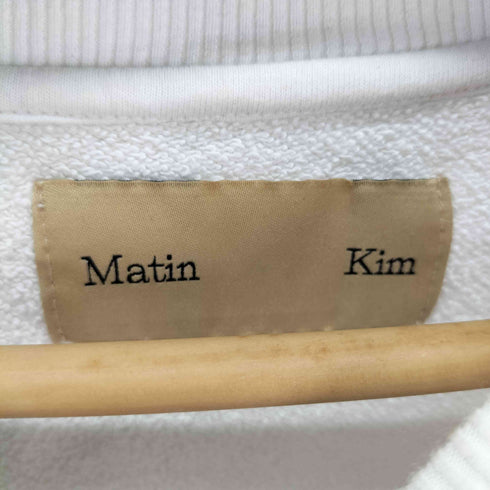 マーティンキム Matin Kim フロントロゴプリント クルーネックスウェット レディース FREE