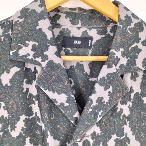 ハレ HARE ペイズリー S/S オープンカラー シャツ メンズ JPN:M