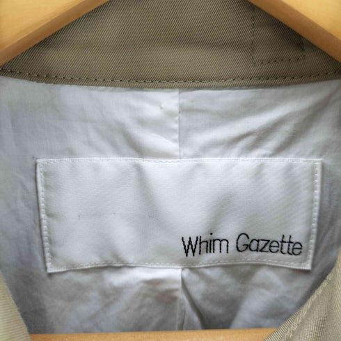 ウィムガゼット Whim Gazette コットン シルク トレンチコート レディース FREE