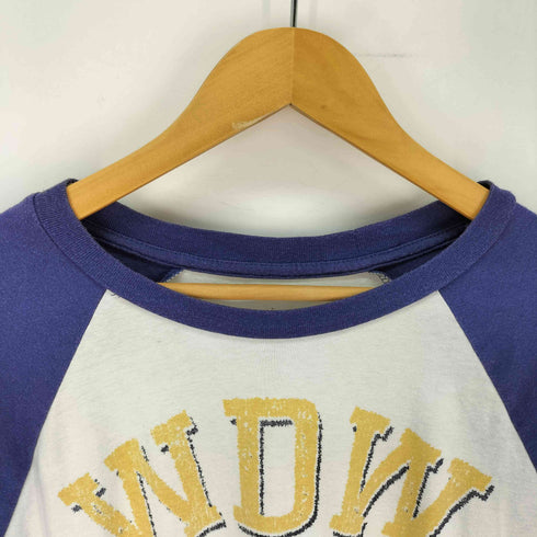 キャラクタープリント WDW CREW ラグランTシャツ メンズ import:XL
