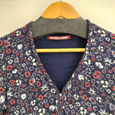 コントワーデコトニエ COMPTOIR DES COTONNIERS レーヨン100 花柄 ブラウス レディース JPN:7号