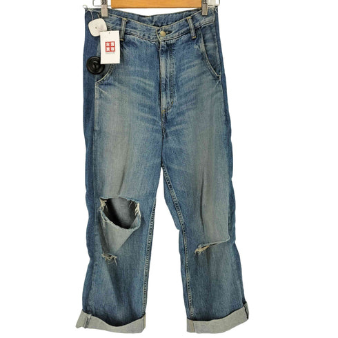 ヒステリックグラマー HYSTERIC GLAMOUR RESIZE加工 ダメージ ストレート デニム レディース US:28-29