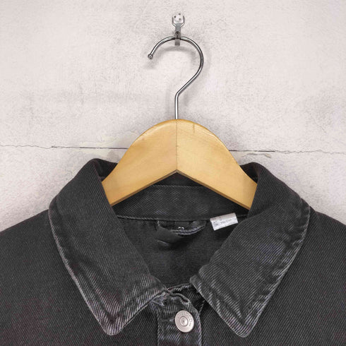 エイチアンドエム H&M ブラックデニムジャケット レディース L