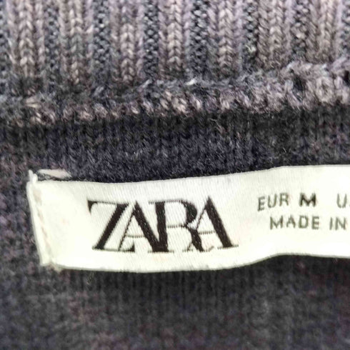ザラ ZARA Washed Textured Stitch Polo Shirt メンズ import:M
