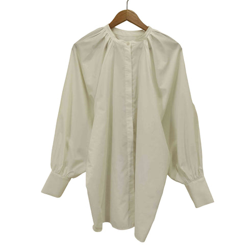 リムアーク RIM.ARK Volume sleeve SH バンドカラー ギャザー ラグランシャツ レディース FREE