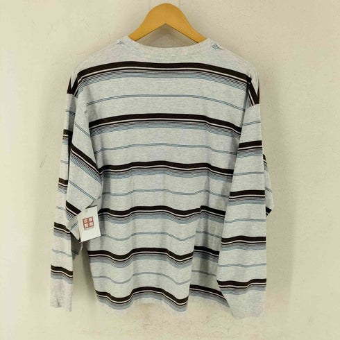 California General Store オーガニックコットン ボーダー ロングスリーブ Tシャツ メンズ L