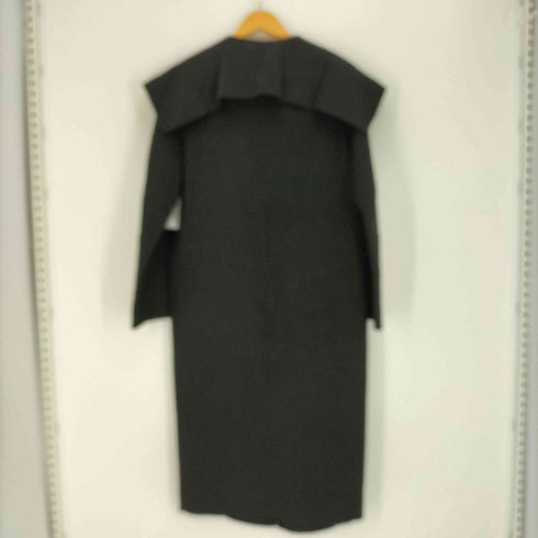 HOMMA カシミヤ混 ベルテッド ウール コート レディース JPN:2