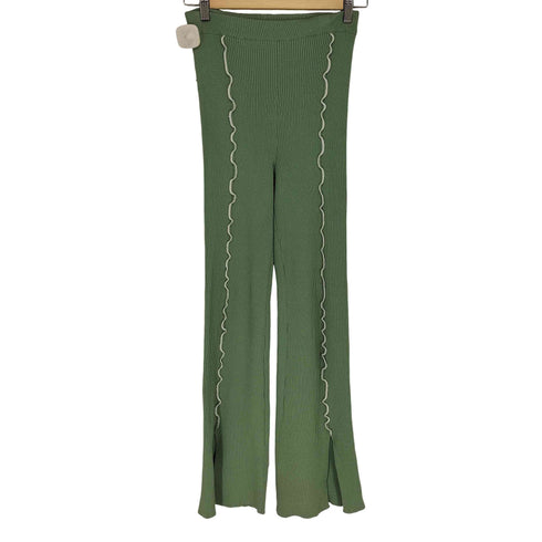 スドーク soduk COLORED STITCH SLIT KNIT TROUSERS レディース FREE