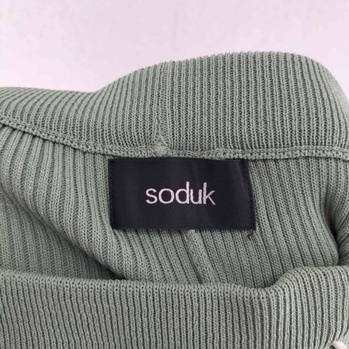 スドーク soduk COLORED STITCH SLIT KNIT TROUSERS レディース FREE