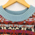 ヴィヴィアンウエストウッドレッドレーベル Vivienne Westwood RED LABEL オーブ刺繍 ダメージ加工 フェアアイル柄 クルーネック ニット レディース 00