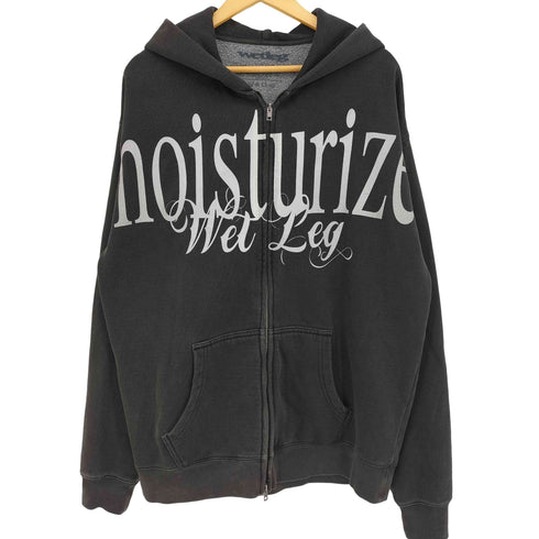 Wet Leg moisturizer faded black zipped hoodie メンズ import:L