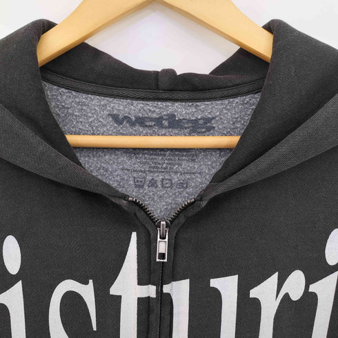 Wet Leg moisturizer faded black zipped hoodie メンズ import:L