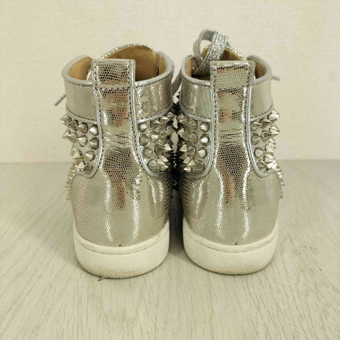 クリスチャンルブタン CHRISTIAN LOUBOUTIN louis orlato リザード型押しスタッズハイカットスニーカー レディース 21cm